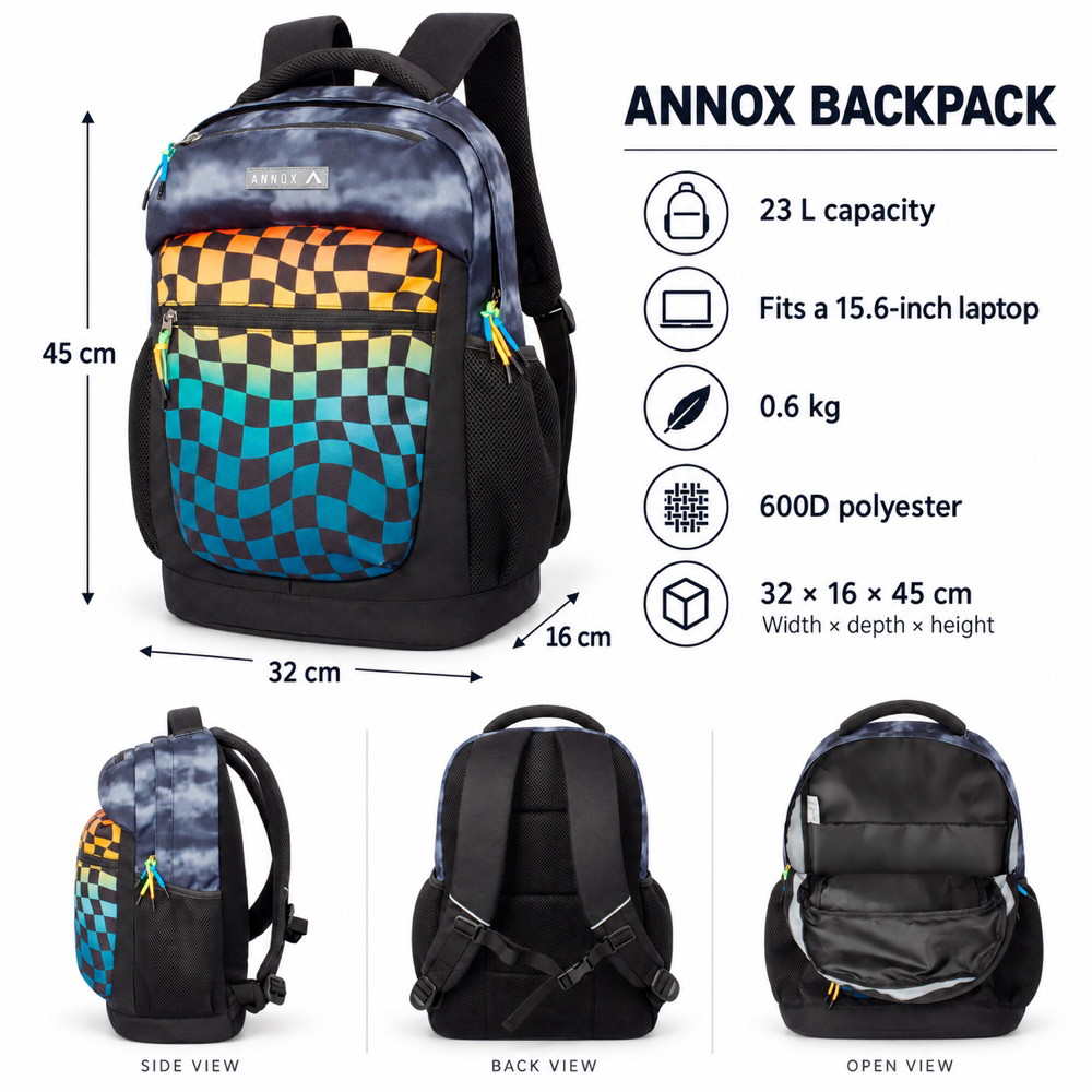 Annox NextGen Backpack – multifunctional backpack