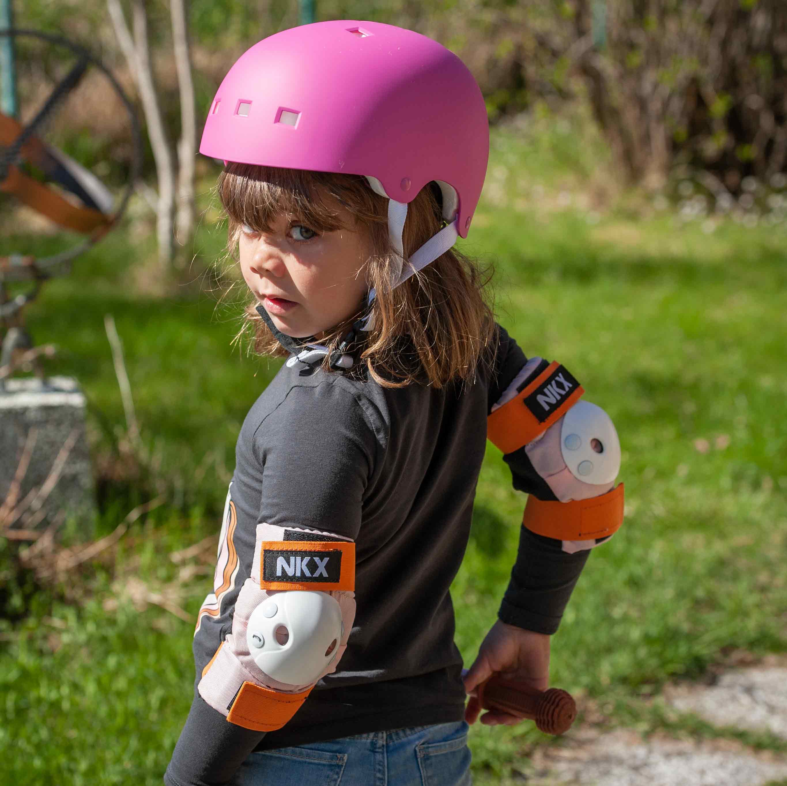 NKX Kids 3-Pack Pro Protective Gear - Knee Pads, Elbow Pads and Wrist Guards