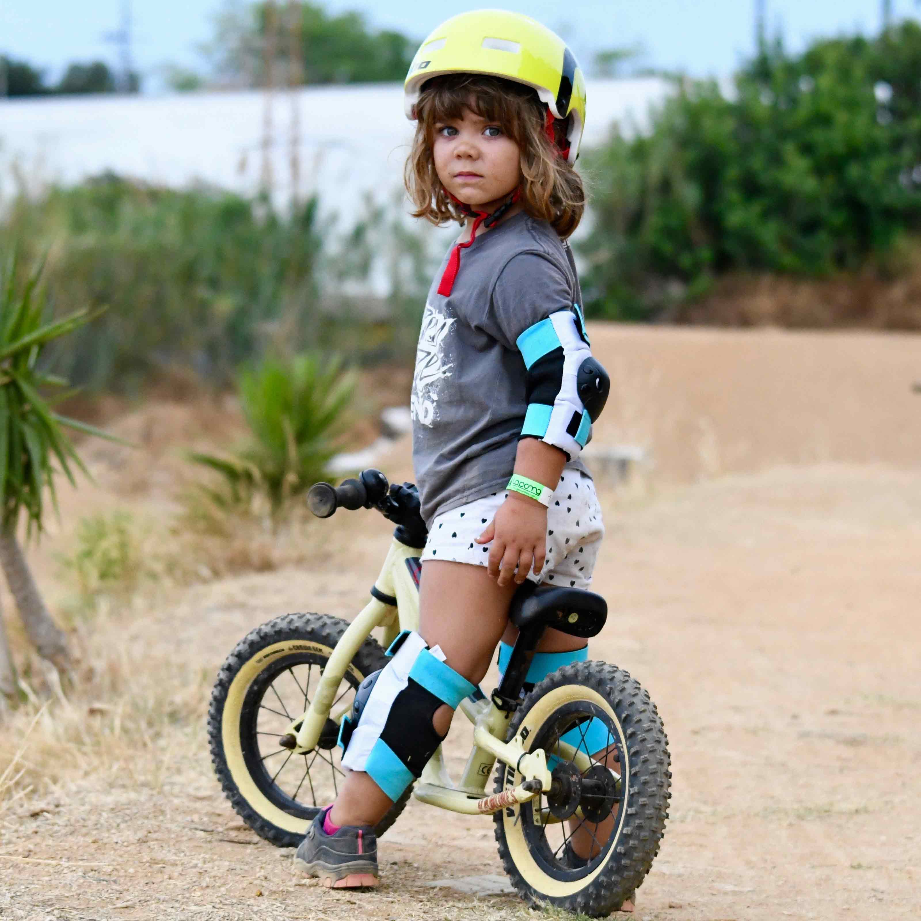 NKX Kids 3-Pack Pro Protective Gear - Knee Pads, Elbow Pads and Wrist Guards