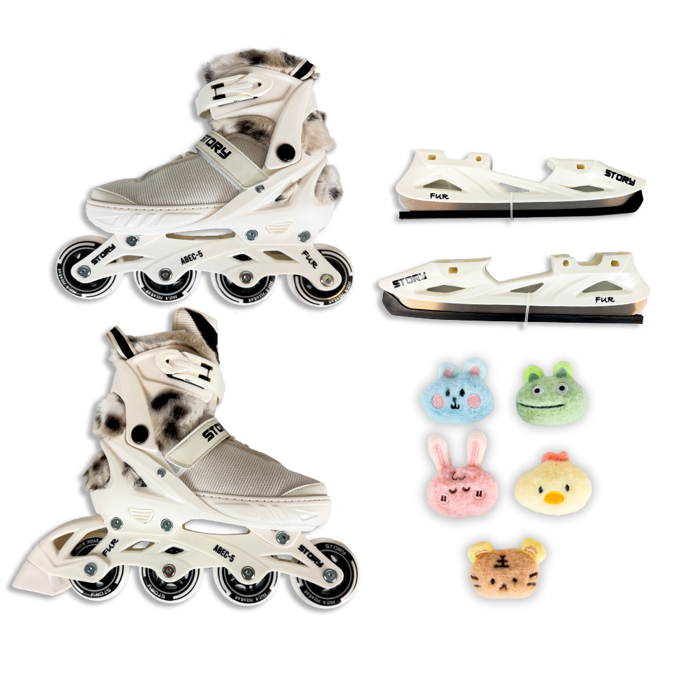 Story Fur Adjustable Inline Skates