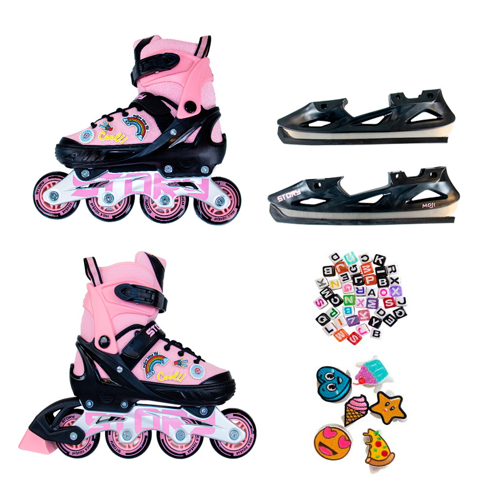 Story Moji Adjustable Inline Skates