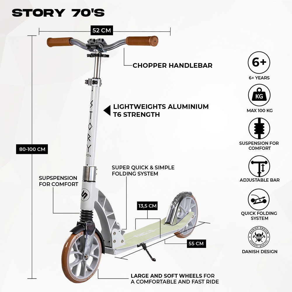 Story 70's Foldable Commuter Scooter