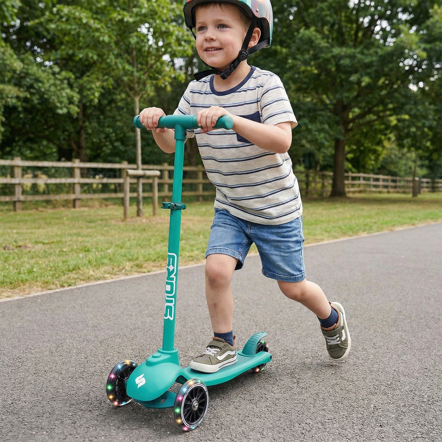 Story 4IN1 LED Kids 3-wheel scooter