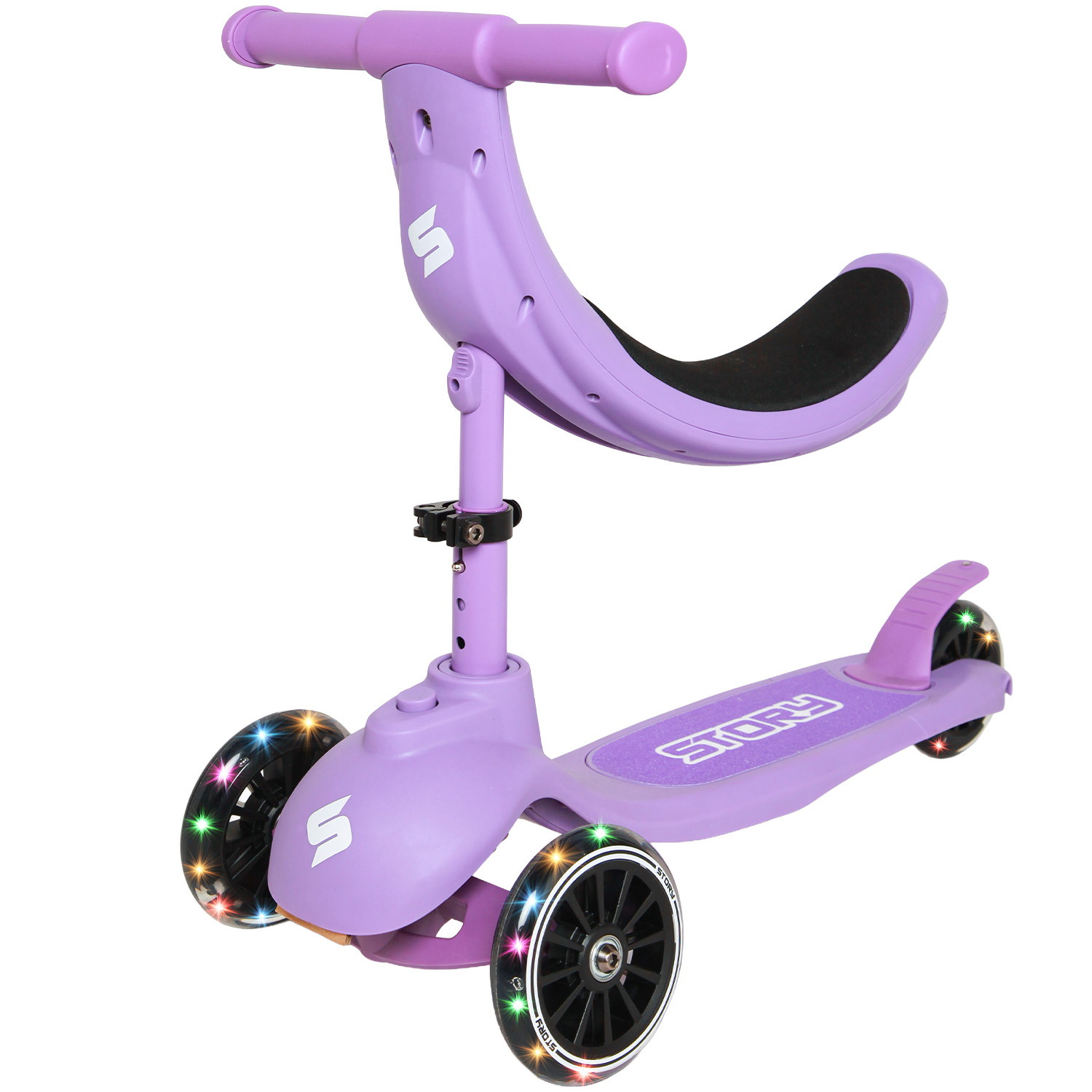 Story 4IN1 LED Kids 3-wheel scooter