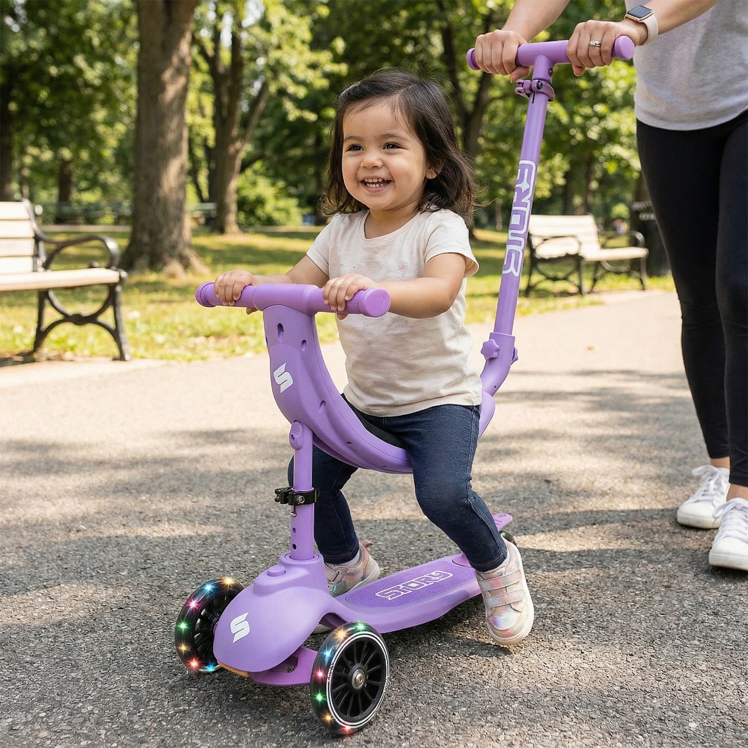 Story 4IN1 LED Kids 3-wheel scooter