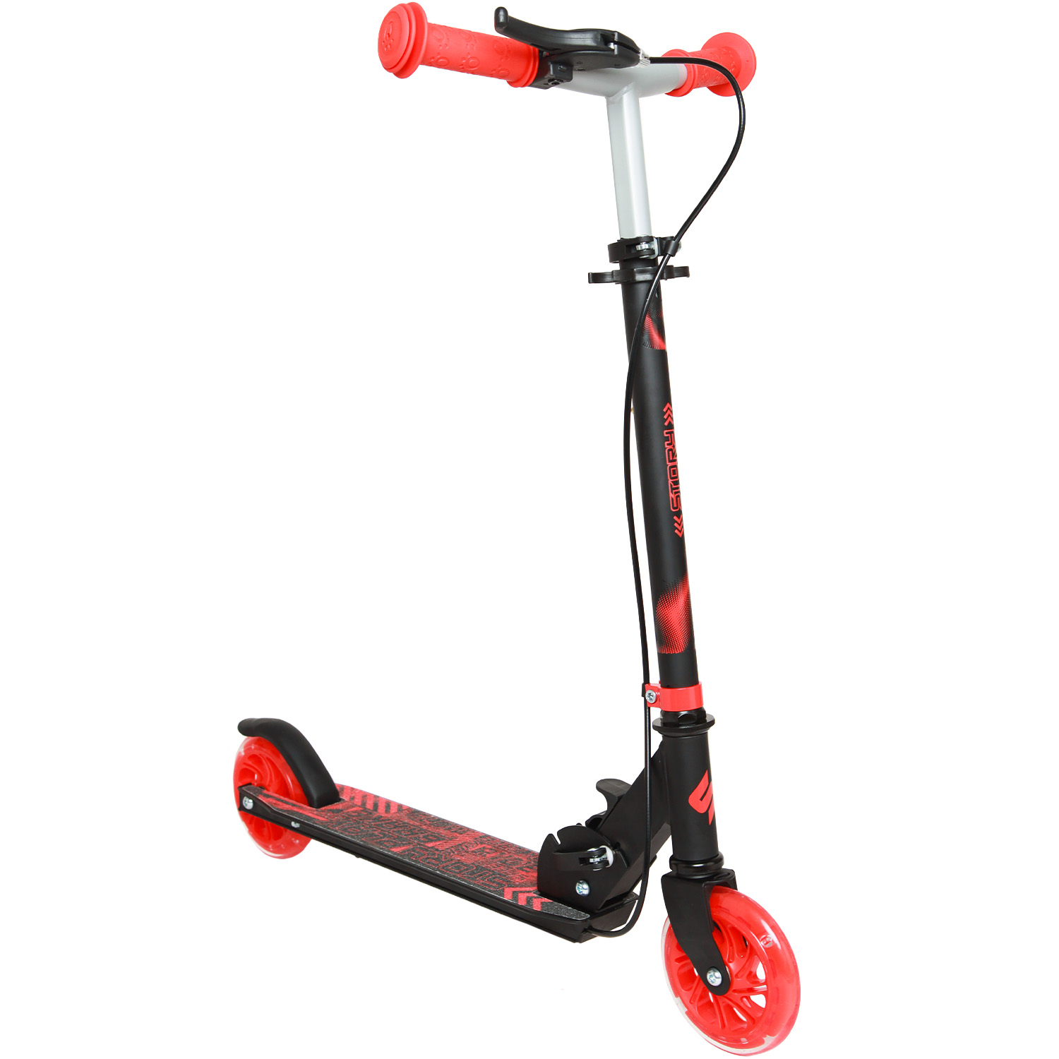 Story Play Kids Scooter With Handbrake And LED Wheels