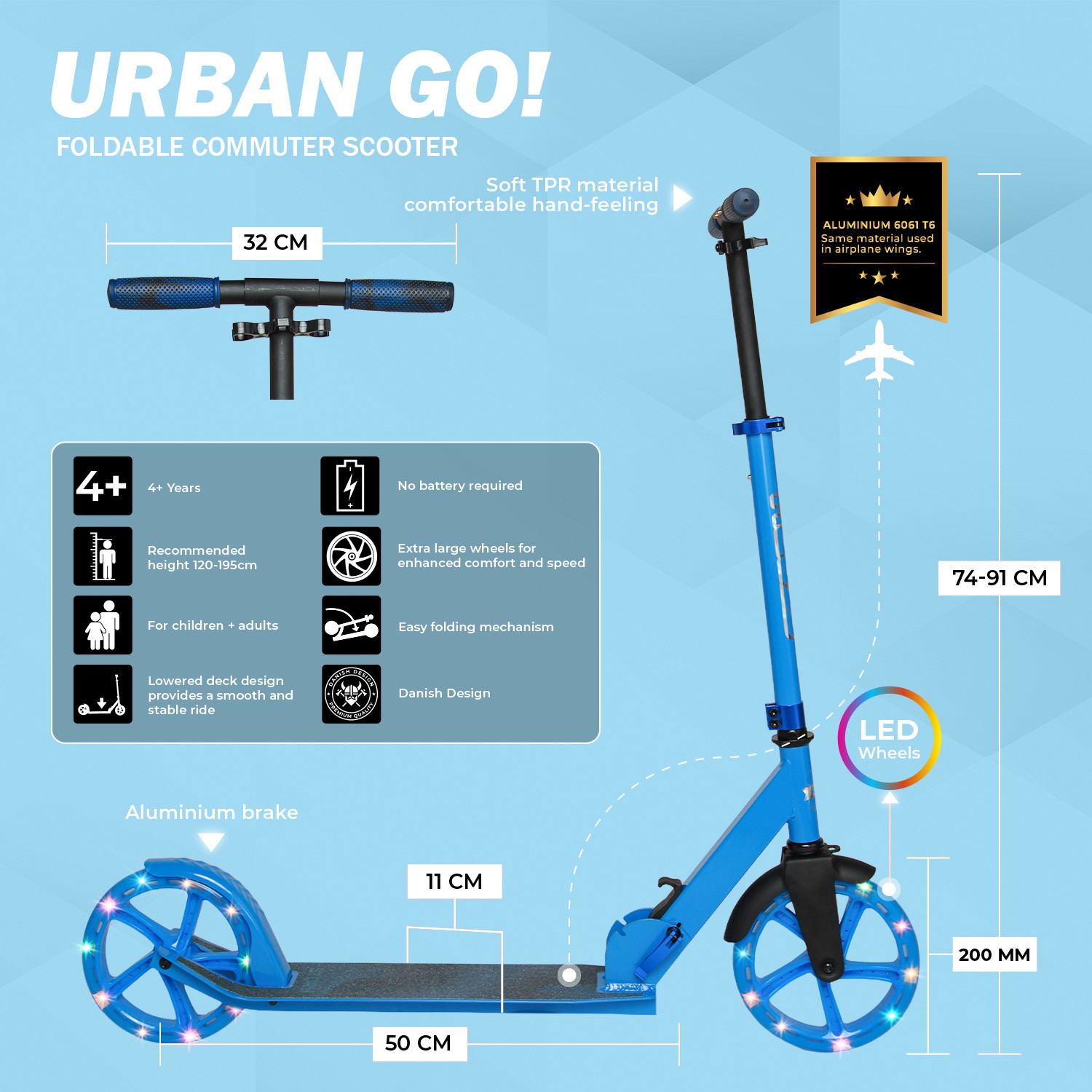 Story Urban GO! Foldable Commuter Scooter