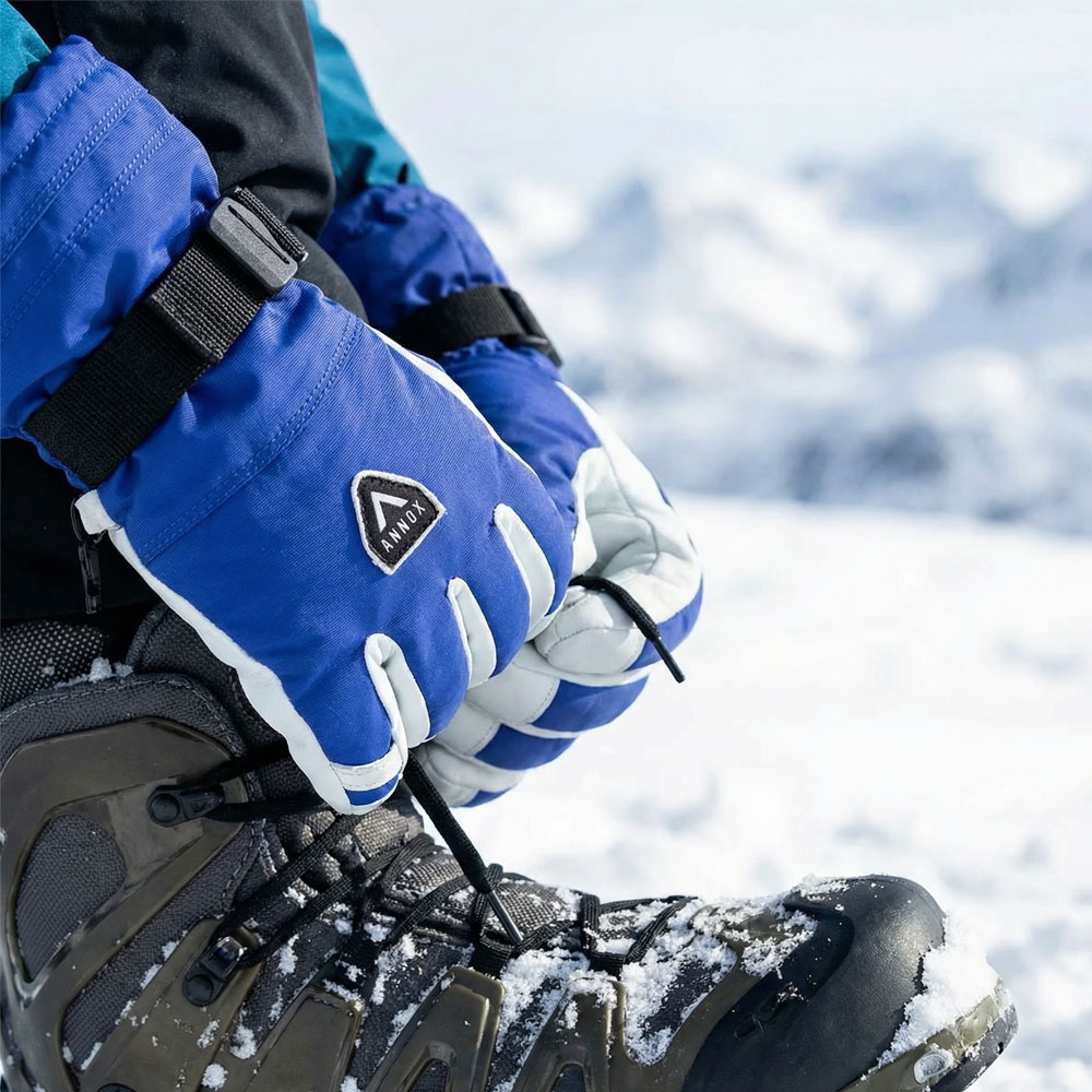 Annox Alpine Leather Ski Gloves