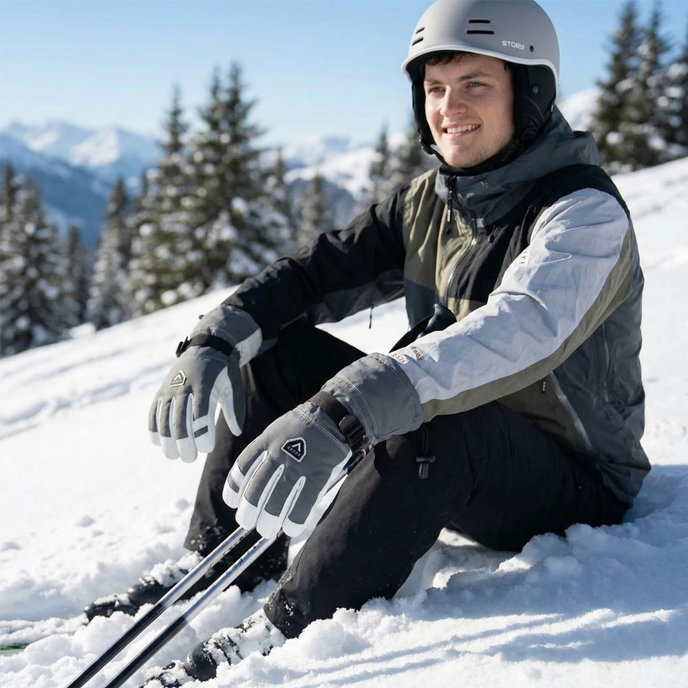 Annox Alpine Leather Ski Gloves