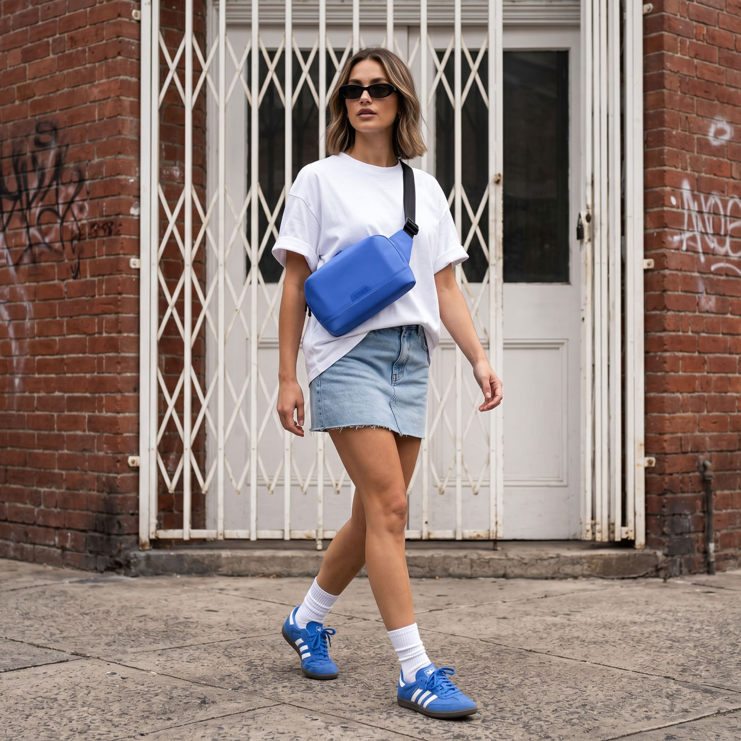Annox Ecosmart Sling Bag – Water-Resistant Bag in Upcycled Material for Scooters, Skateboards & Roller Skates
