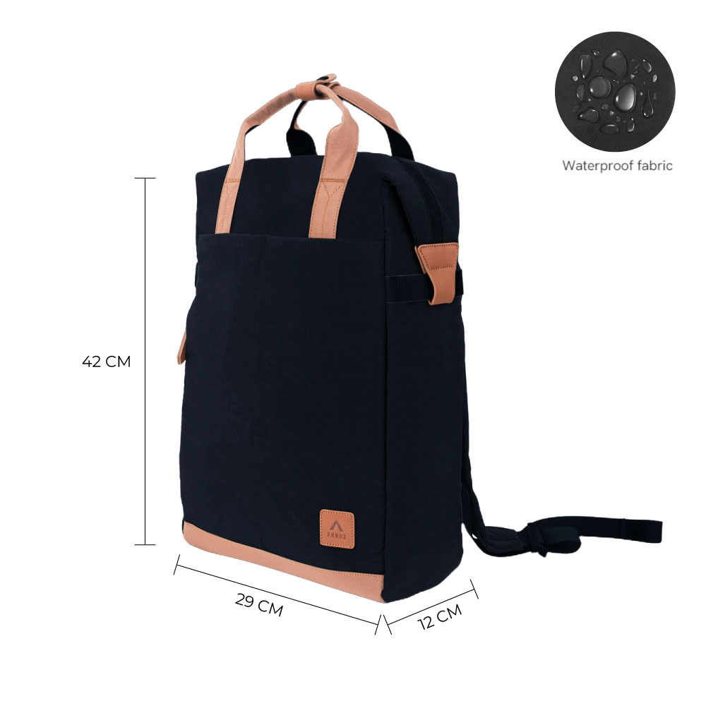 Annox Follow Your Passion Backpack – Water-repellent backpack in upcycled material