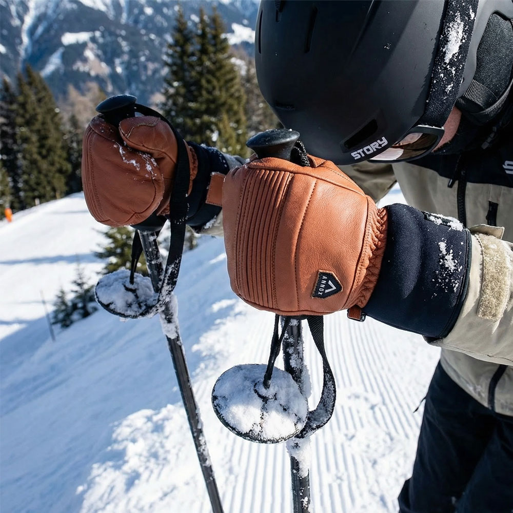 Annox Infinity Leather Ski Gloves