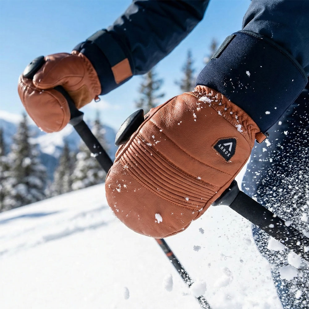 Annox Infinity Leather Ski Gloves