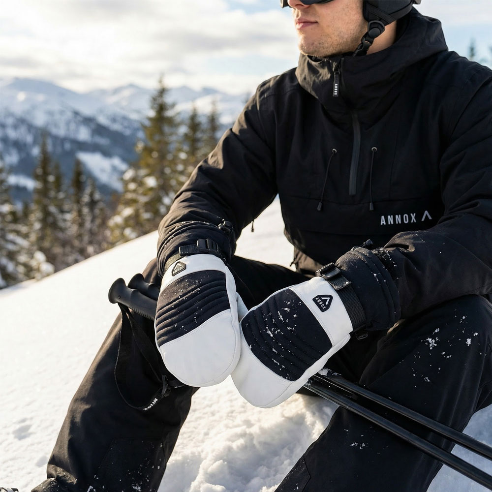 Annox Session Leather Ski Gloves