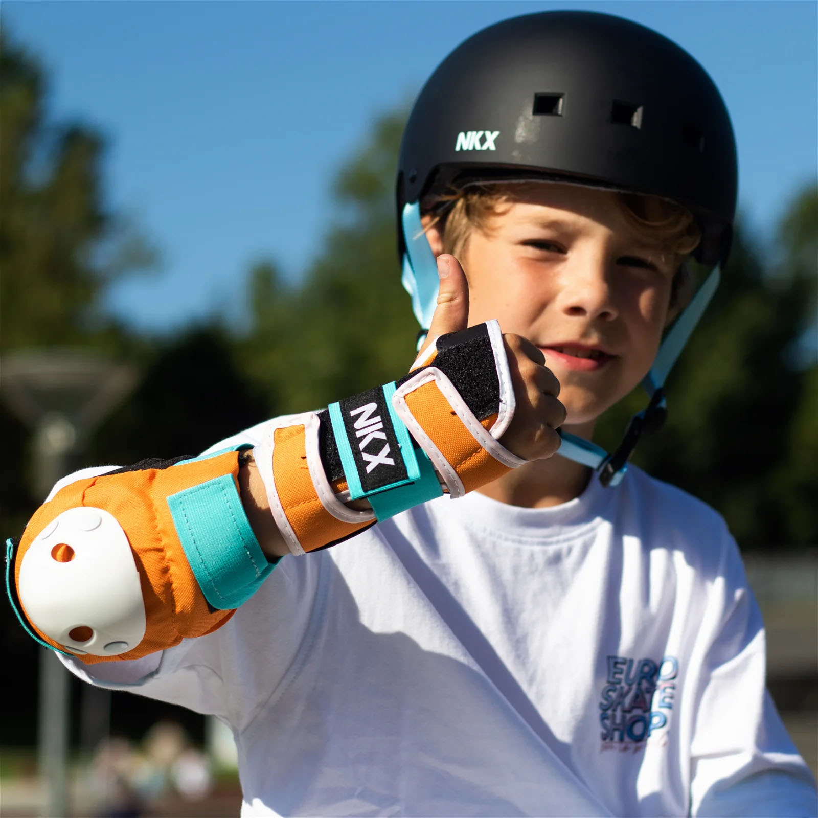 NKX Kids 3-Pack Pro Protective Gear - Knee Pads, Elbow Pads and Wrist Guards