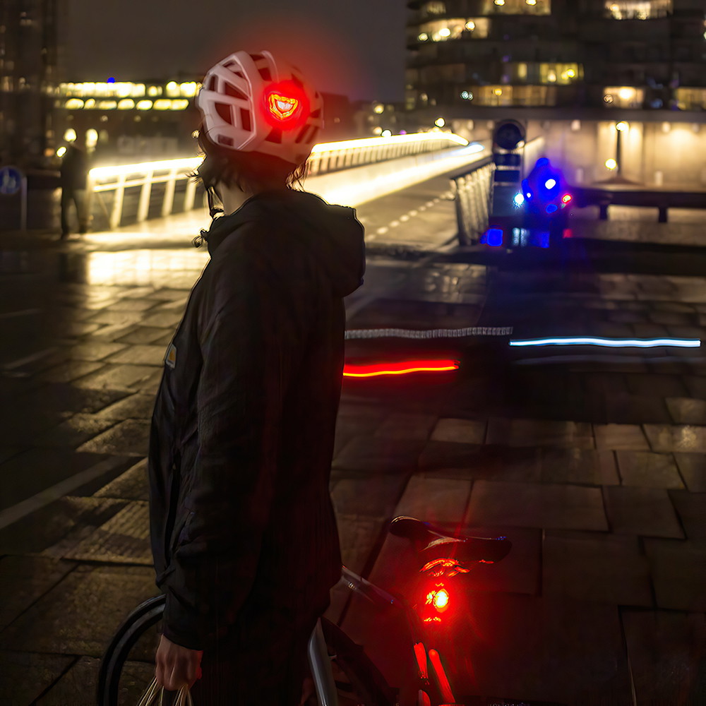 NKX City LED Bicycle Helmet with built-in light