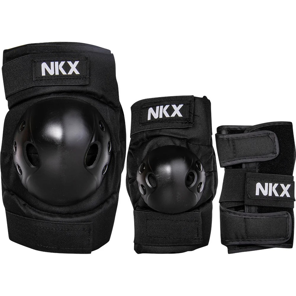 NKX Kids 3-Pack Pro Protective Gear - Knee Pads, Elbow Pads and Wrist Guards