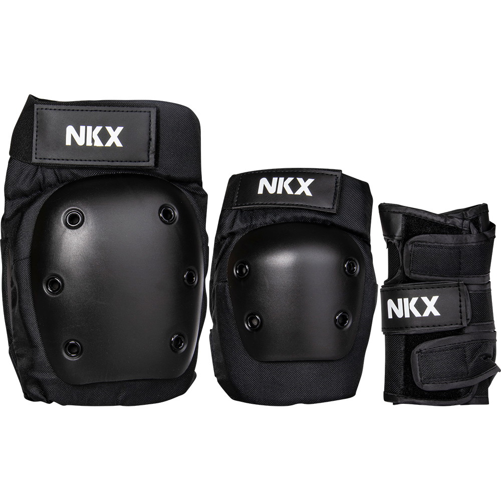 NKX 3-Pack Pro Protective Gear - Knee Pads, Elbow Pads and Wrist Guards