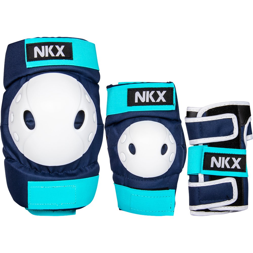 NKX Kids 3-Pack Pro Protective Gear - Knee Pads, Elbow Pads and Wrist Guards