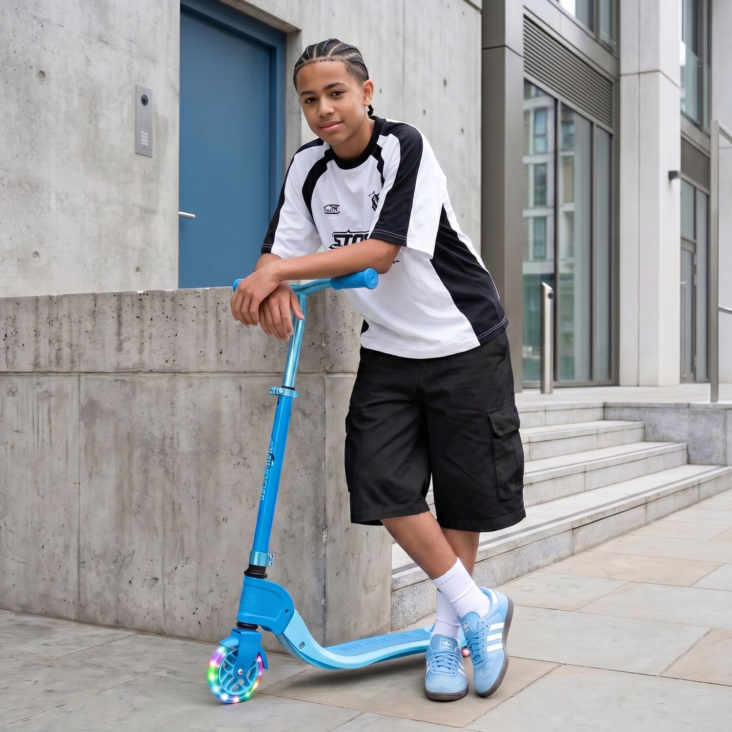 Story Flip Foldable LED Scooter