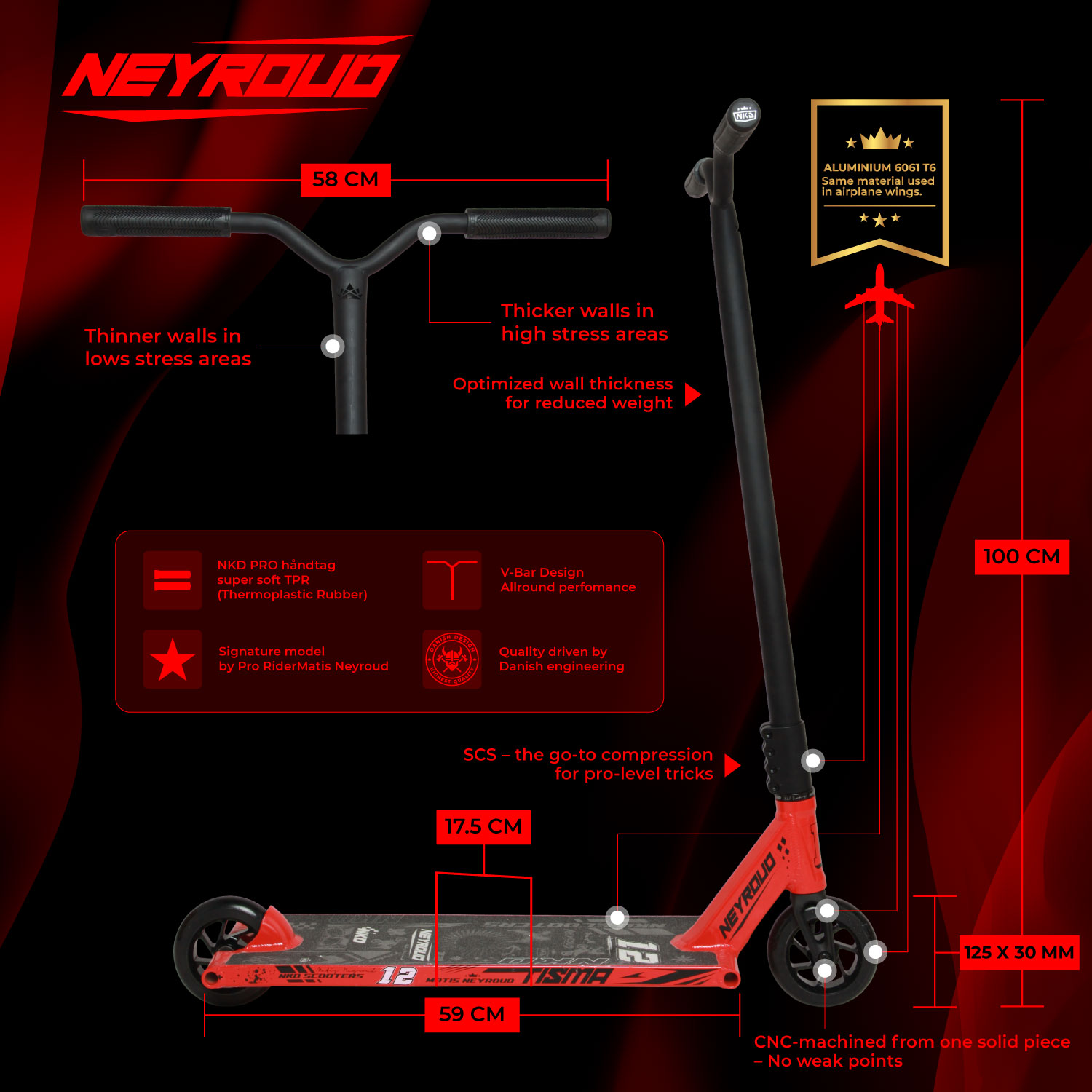 NKD Matis Neyroud Signature PRO Stunt Scooter
