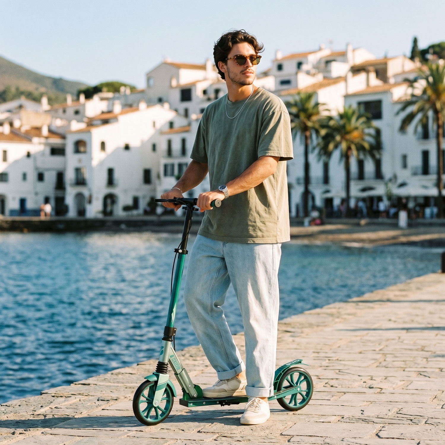 Story GlideX Elite Foldable Commuter Scooter – suspension and hand brake