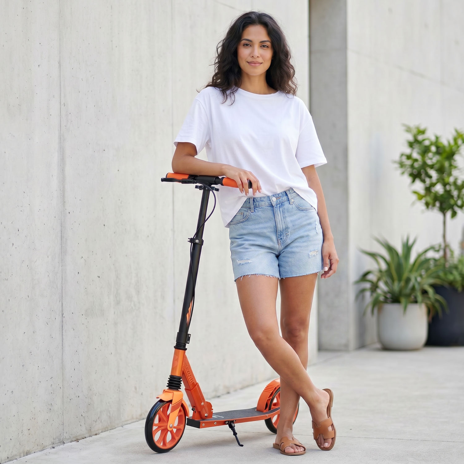 Story GlideX Elite Foldable Commuter Scooter – suspension and hand brake