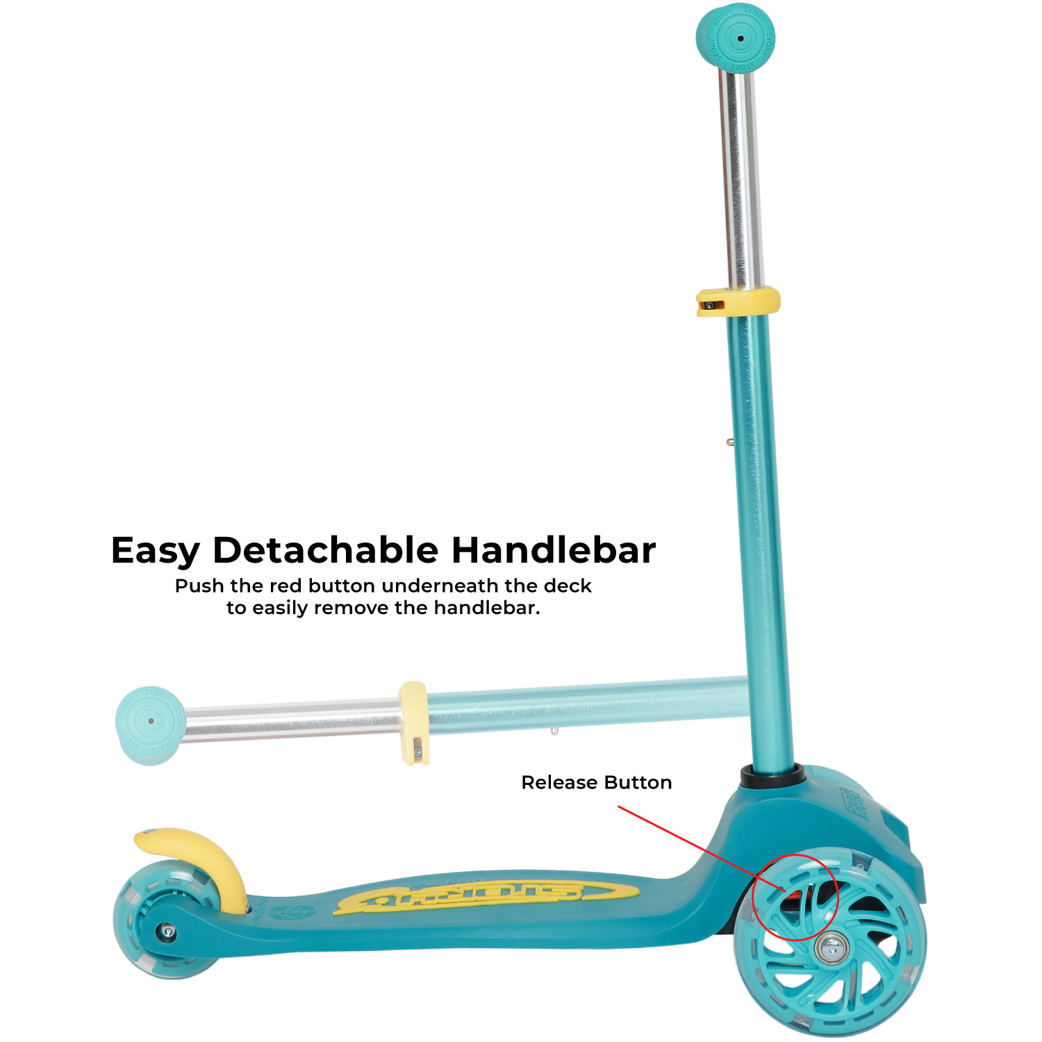 Story MoveLite 3-Wheel LED Kids Scooter