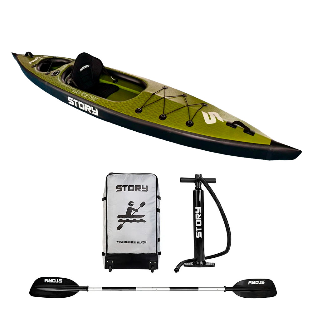 Story Sole 1-Person Inflatable Kayak - Lightweight & Stable
