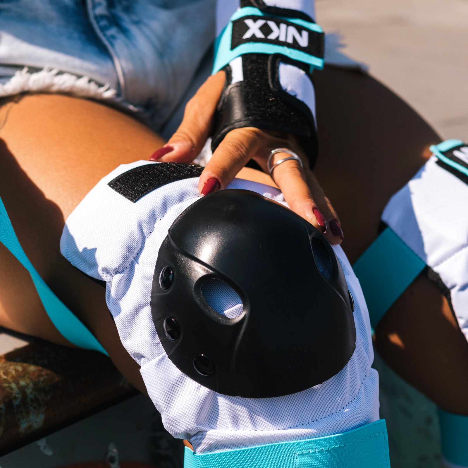 NKX Kids 3-Pack Pro Protective Gear - Knee Pads, Elbow Pads and Wrist Guards