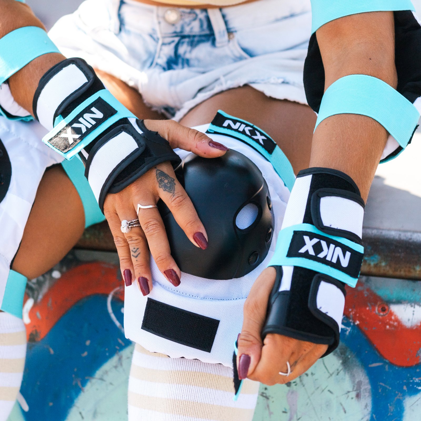 NKX Kids 3-Pack Pro Protective Gear - Knee Pads, Elbow Pads and Wrist Guards
