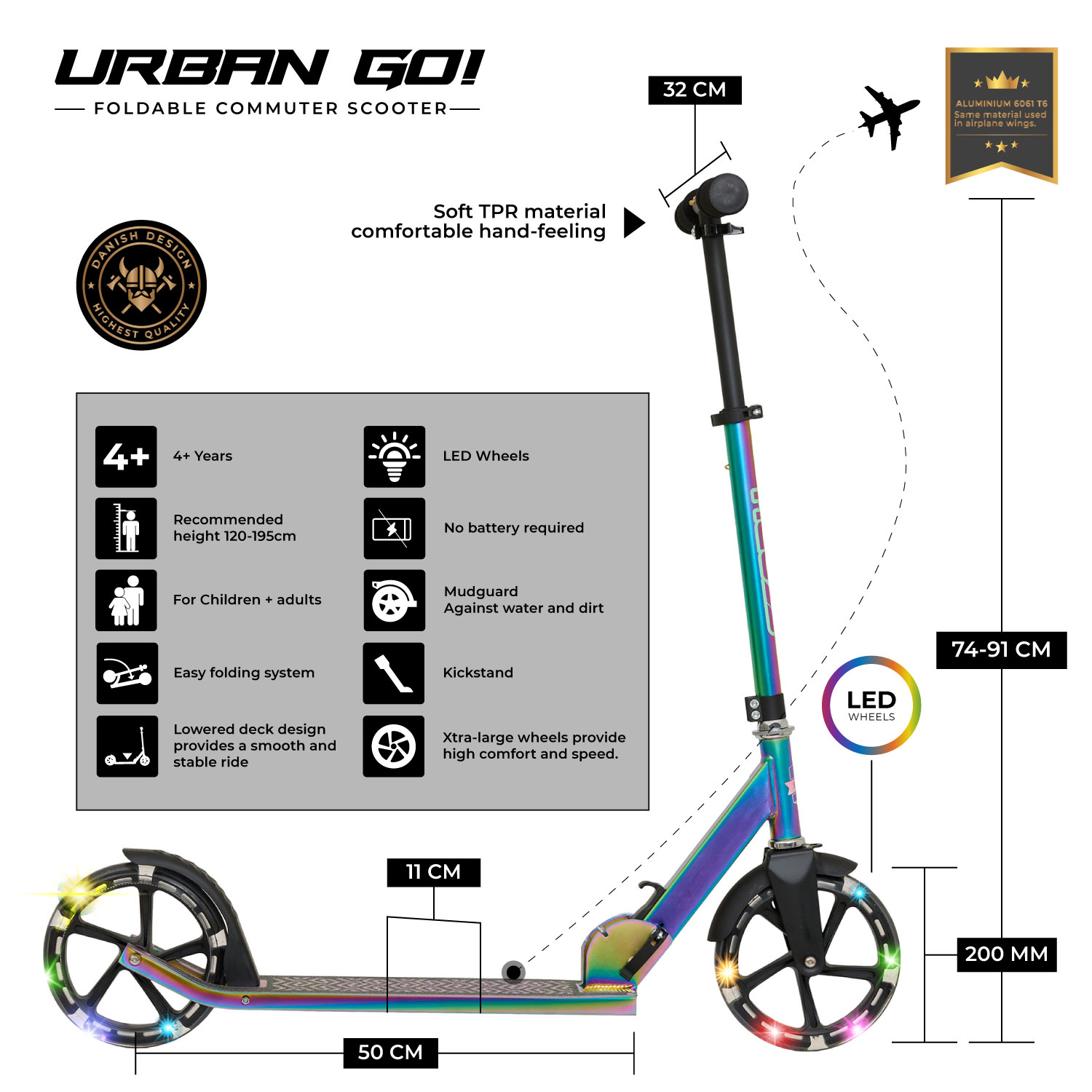 Story Urban GO! Foldable Commuter Scooter