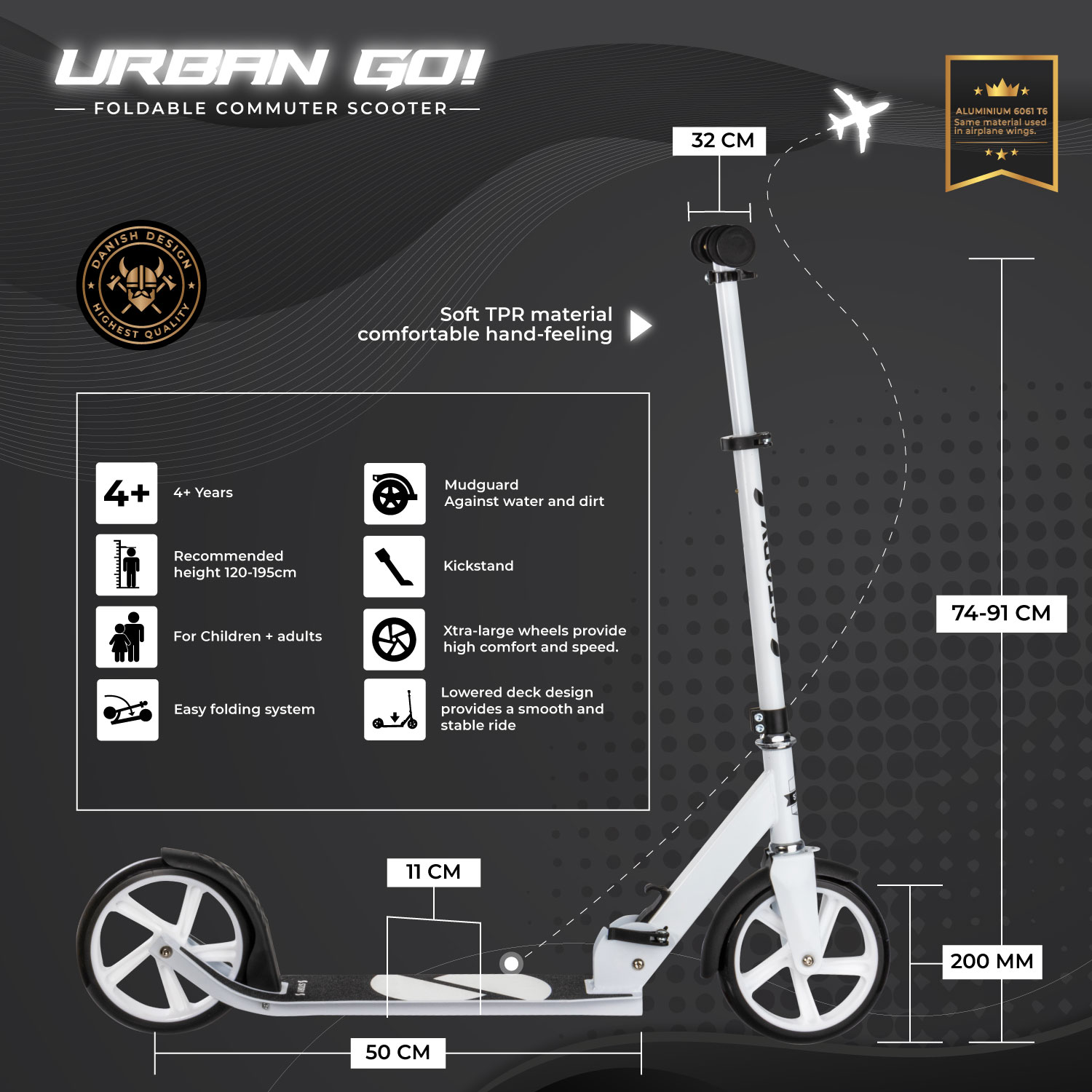 Story Urban GO! Foldable Commuter Scooter