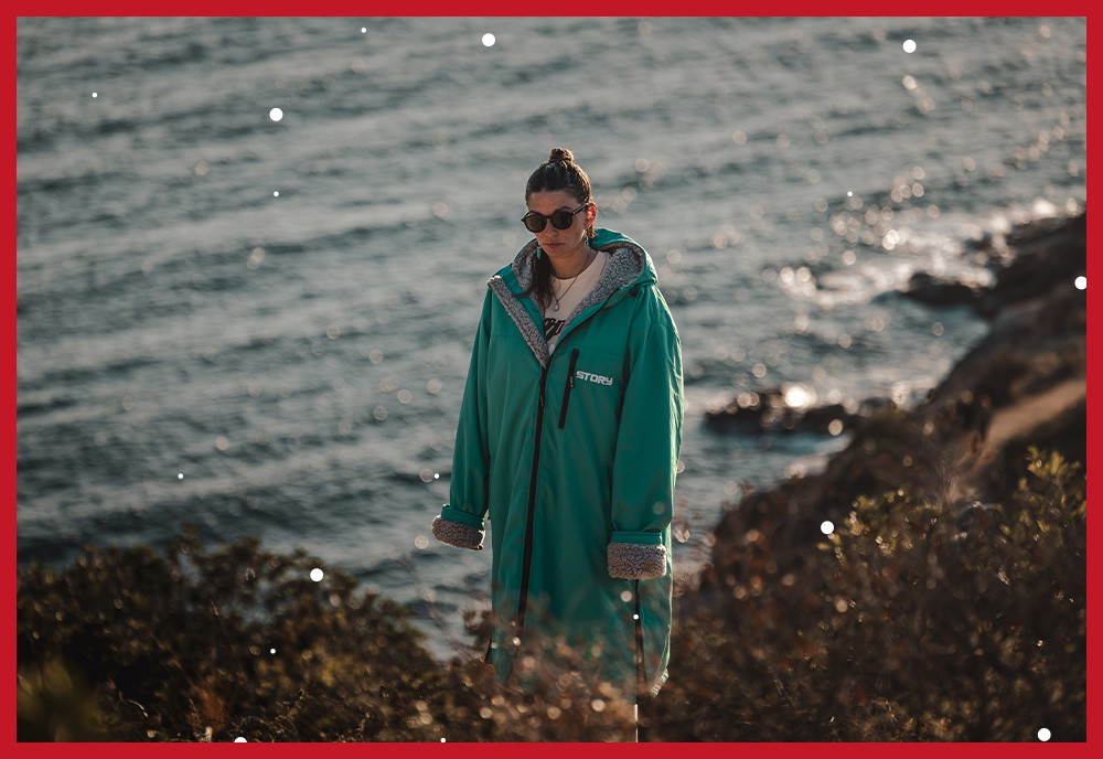 Change Robe and Surfboard